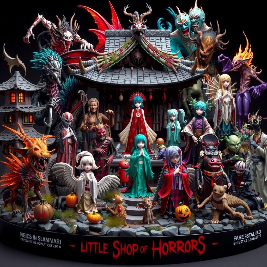 Audrey II & Lo Pan Mashup: Sci-Fi Dark Fantasy Chaos