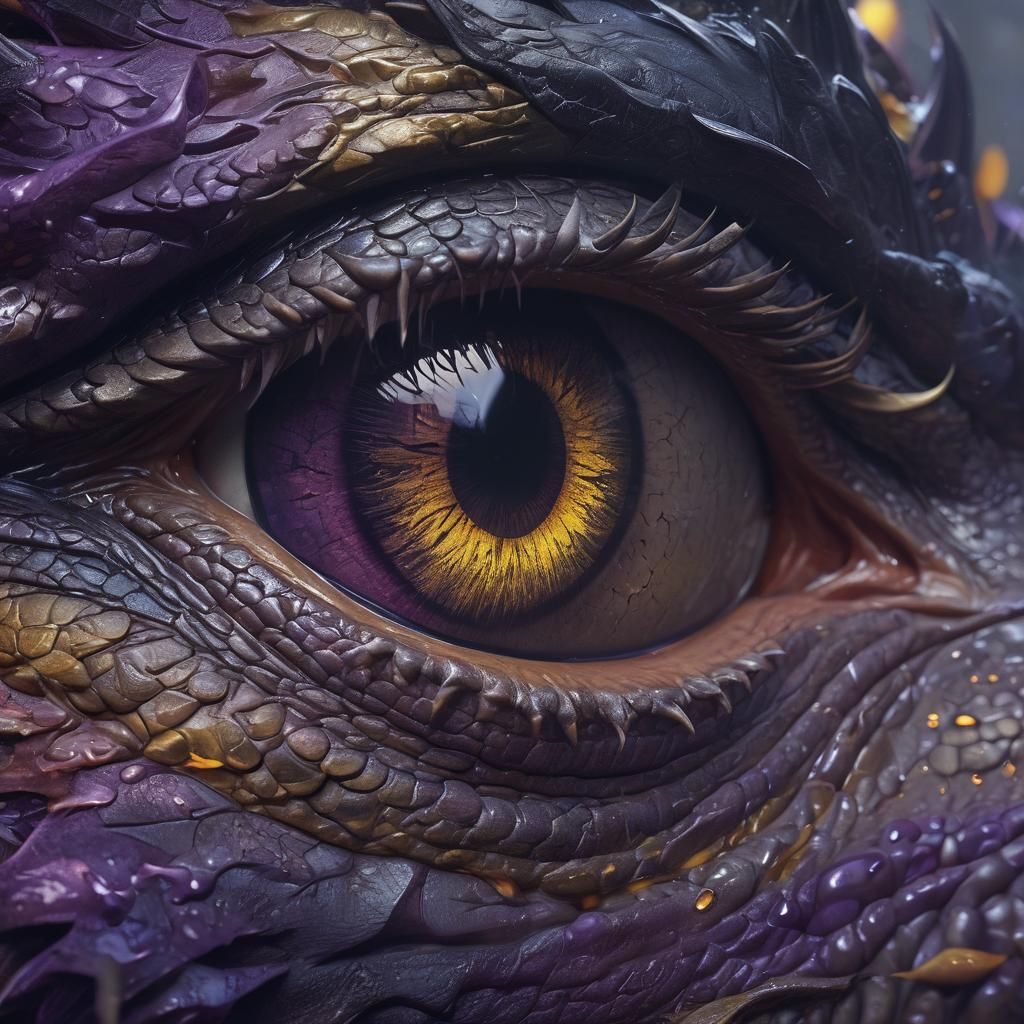 Dragon's Eye: Dark Fantasy Concept Art in 8K