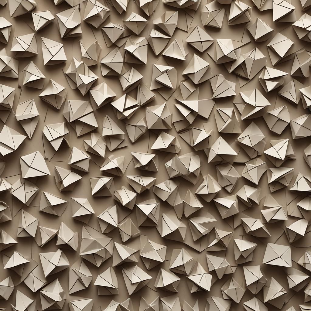 Origami Lion Papercraft in 8K Resolution