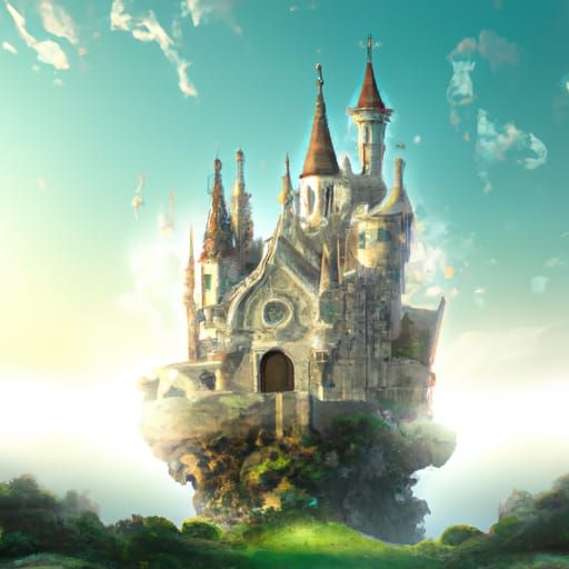 Hyperrealistic Mystical Castle: A Vision of Beauty