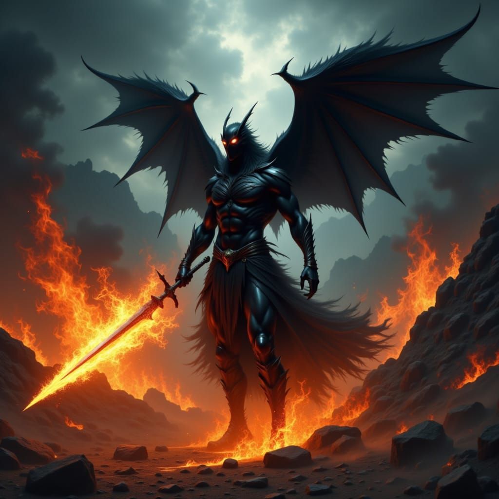 Fiery Shadow Demon Unleashed