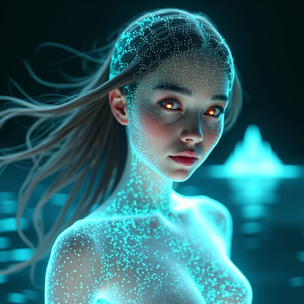 Holographic Entity Manifests as Digital Projection