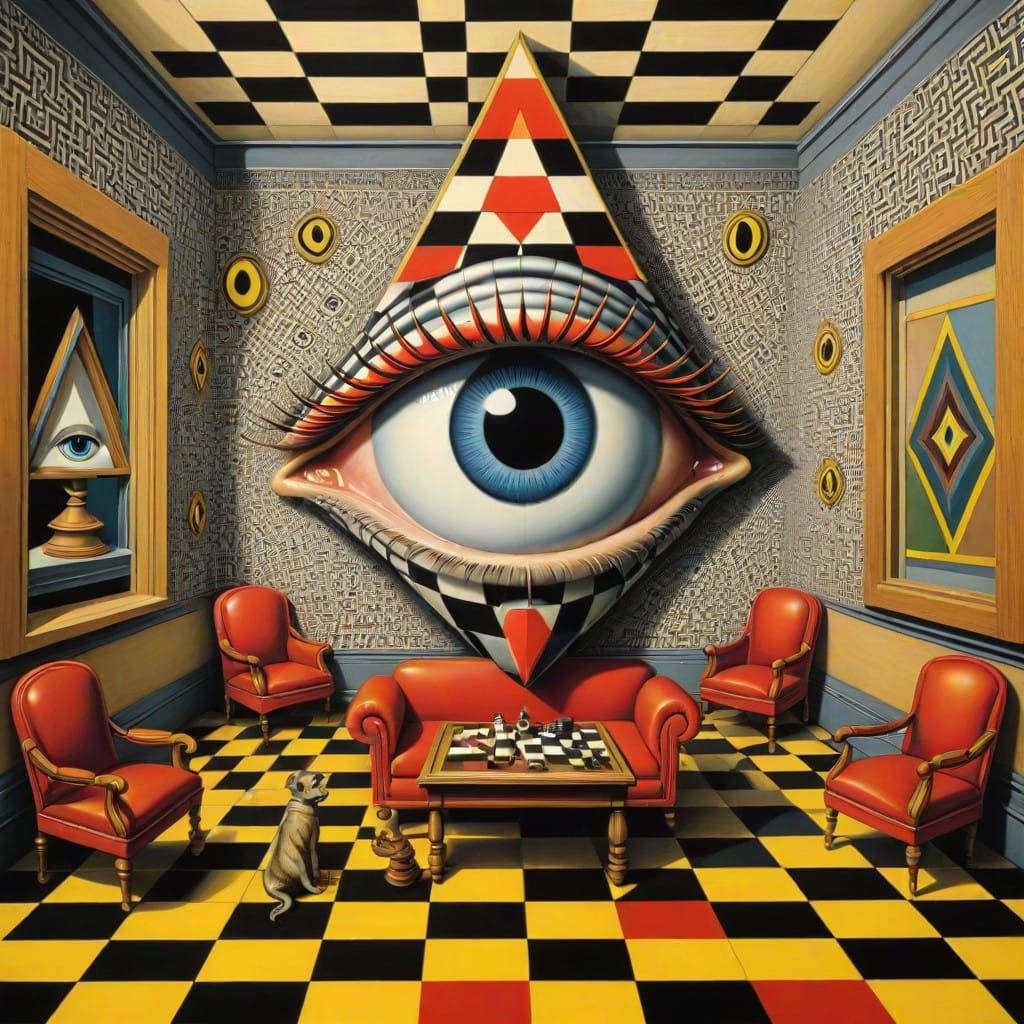Mystical Optical Illusion Waiting Room