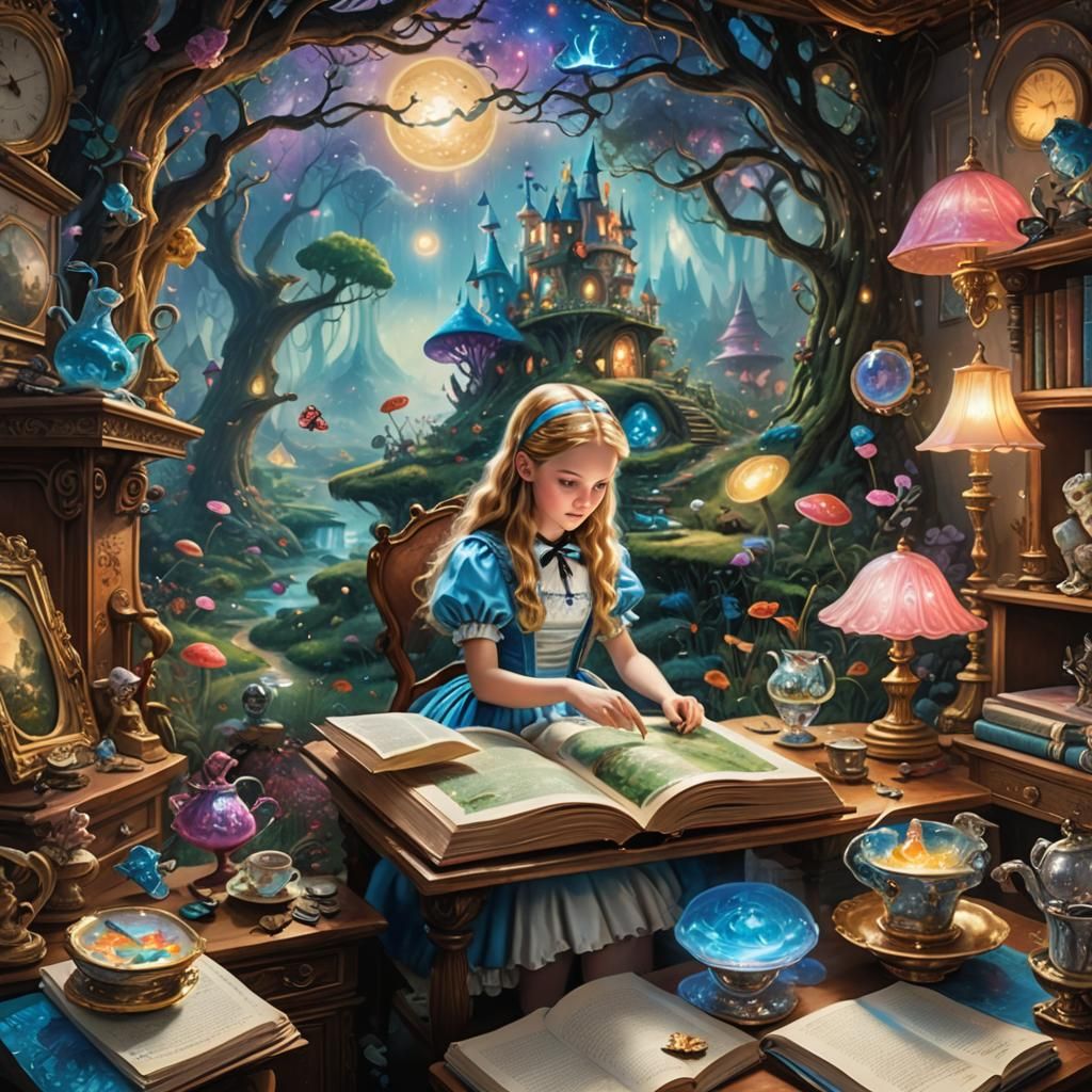 Alice in Wonderland Book Comes to Life