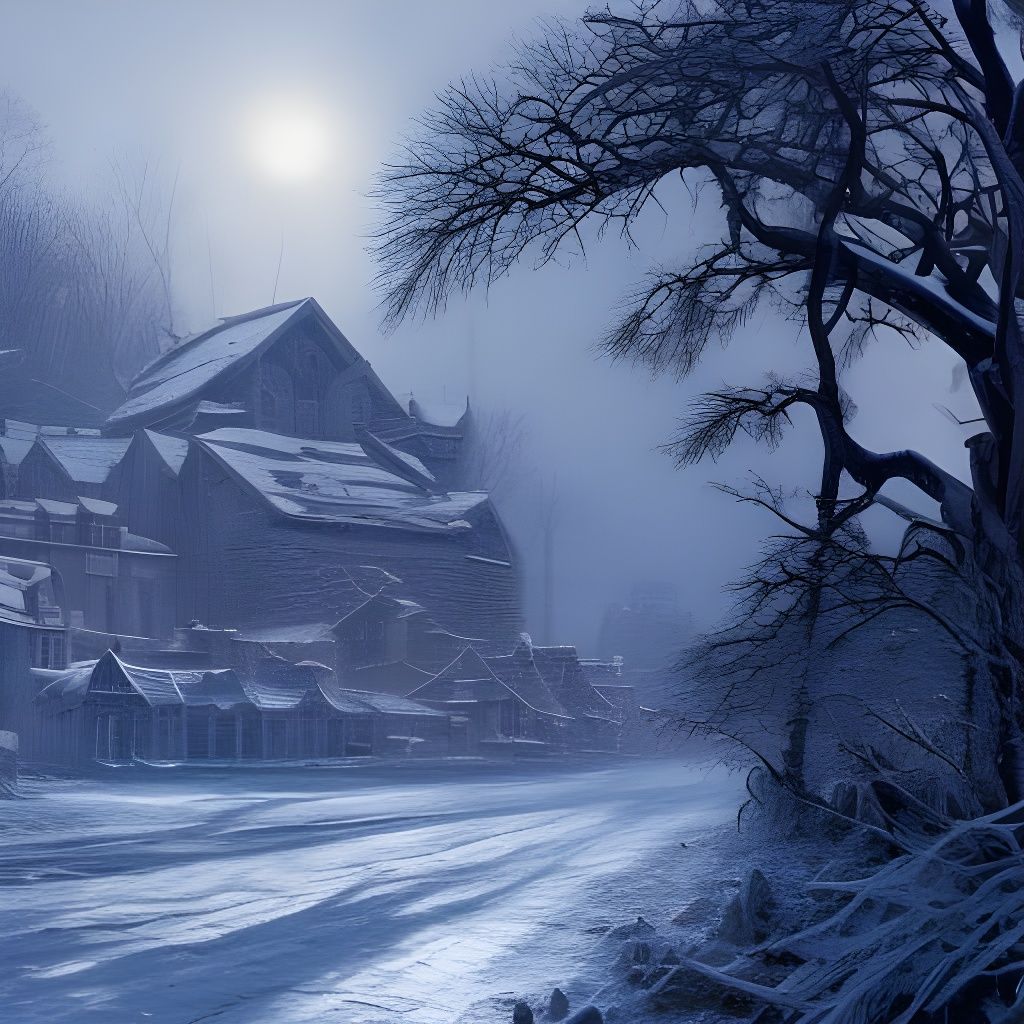 Snowy Ice Village in Caldwell Style