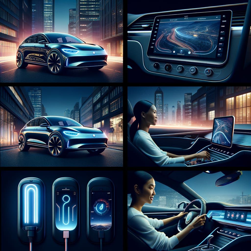 Lúmina Electric Car Advert Scenes in Urban Night