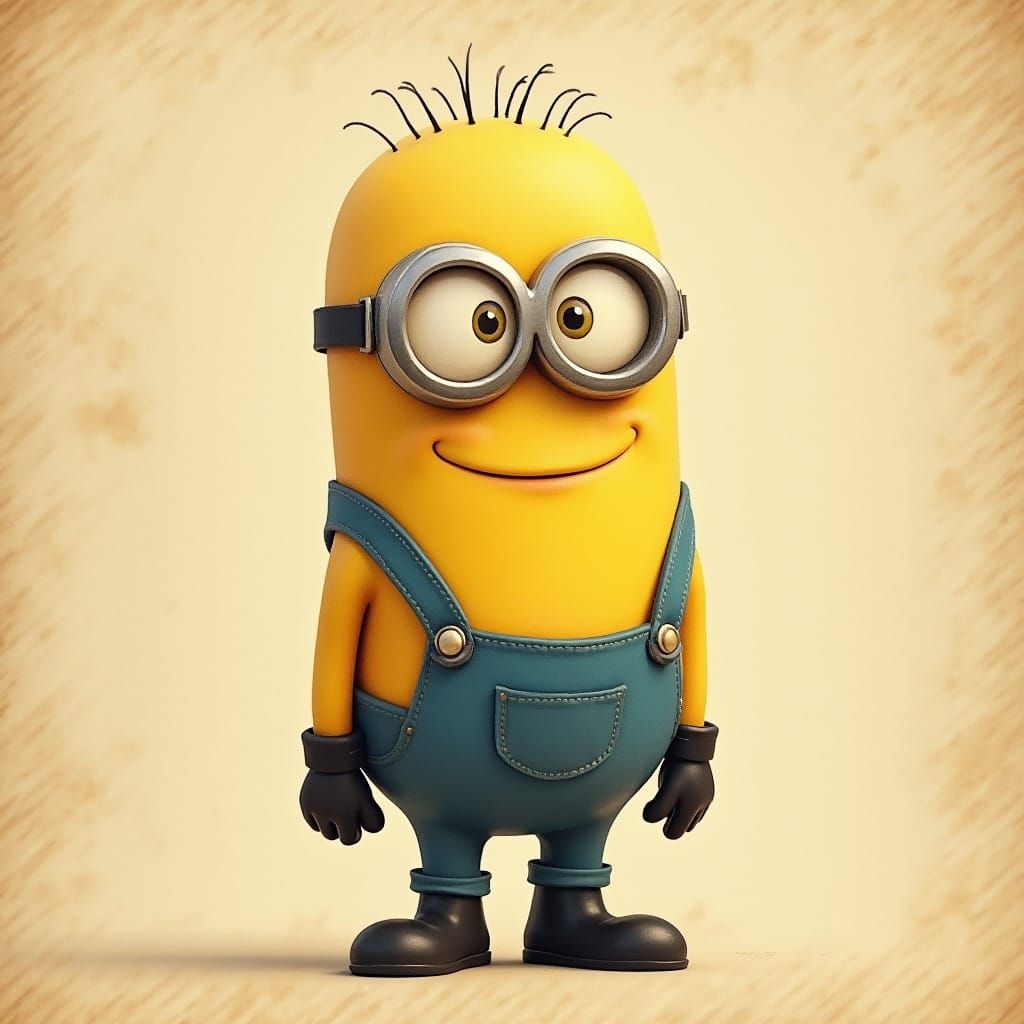 Vintage-Style Cartoon Creature in 1930s Rubber Hose Animatio...