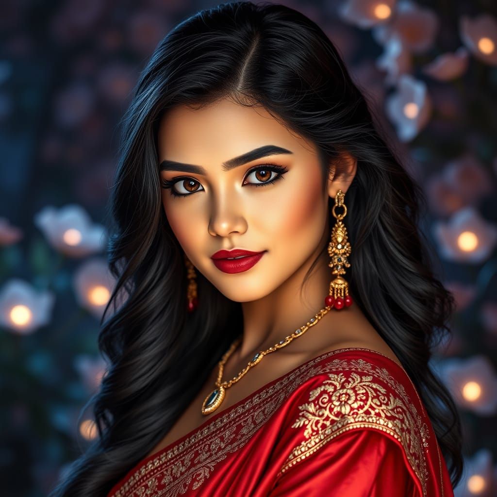 Ethereal Beauty in Twilight Garden