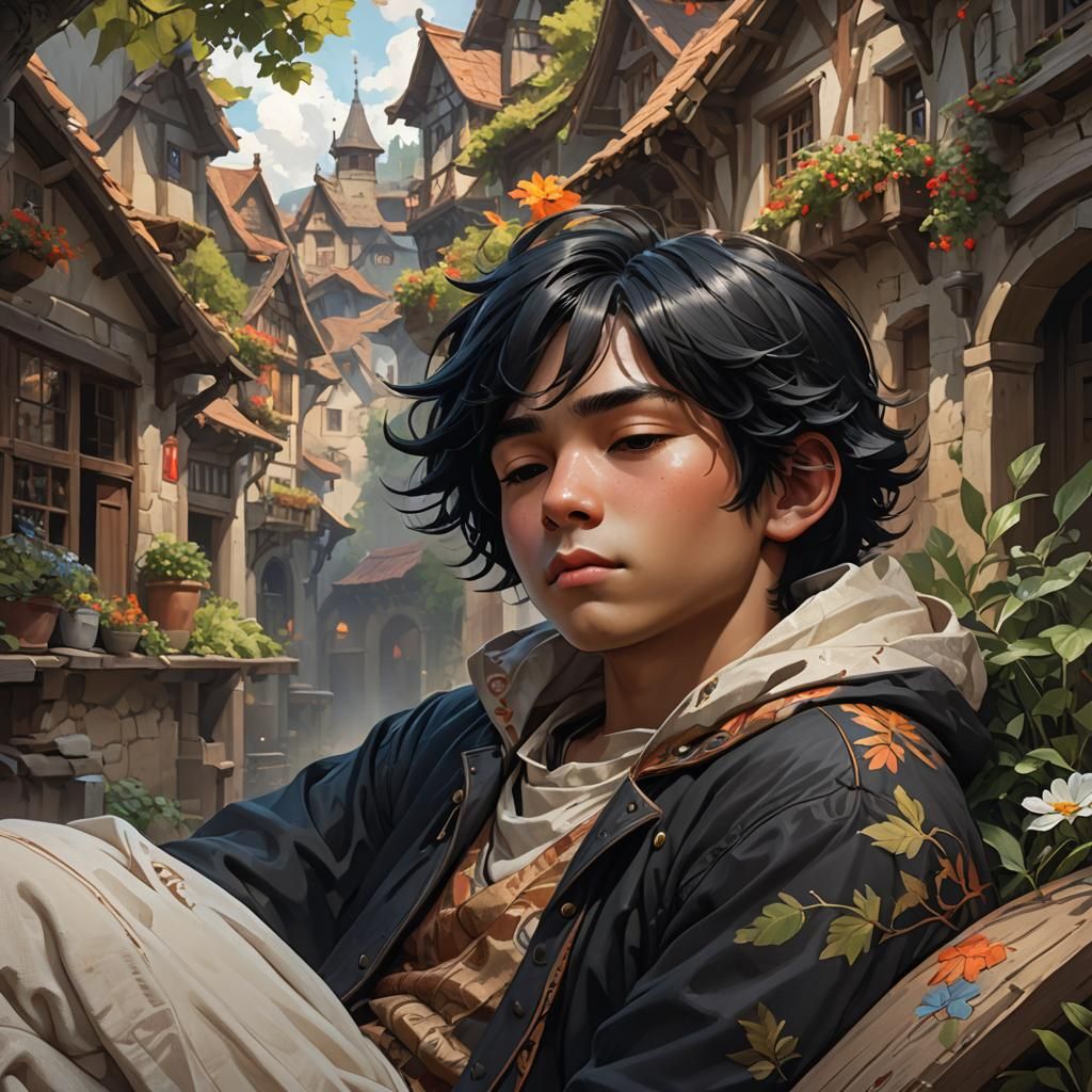 Boy's Dream of the Future: Artstation Portrait