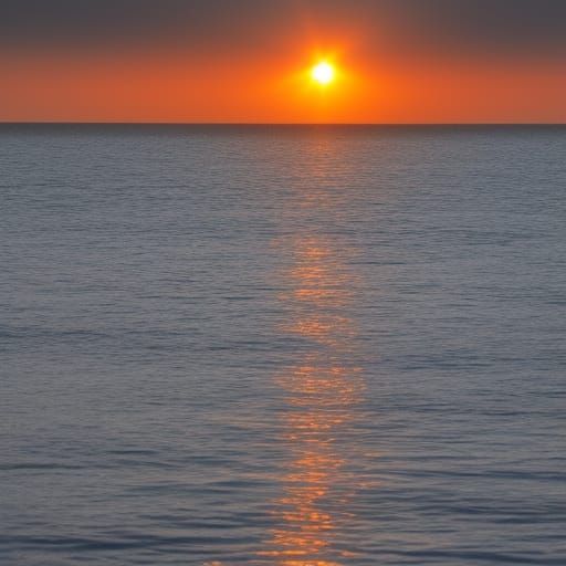 Sunset Refracted Through Water