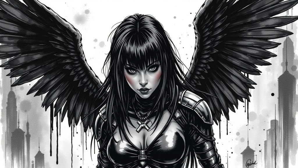 Dark Angel Soars in Cyberpunk Retro-Futurism