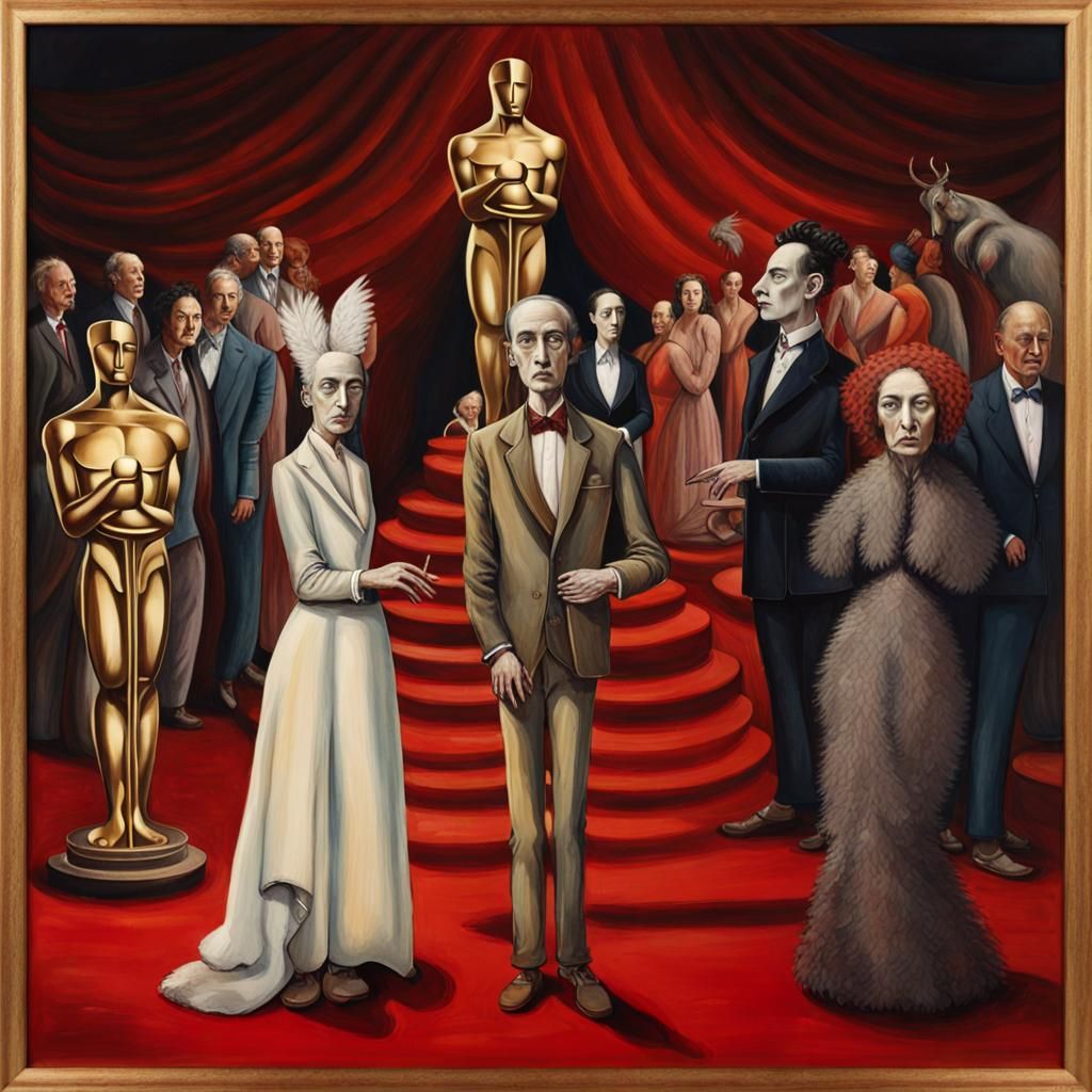 Surreal Red Carpet Dreamscape in Magical Realism