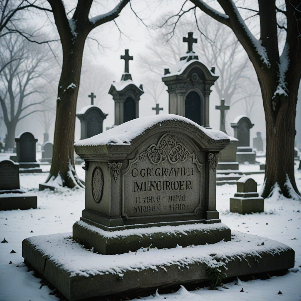 Winter's Solace in a Forgotten Cemetery