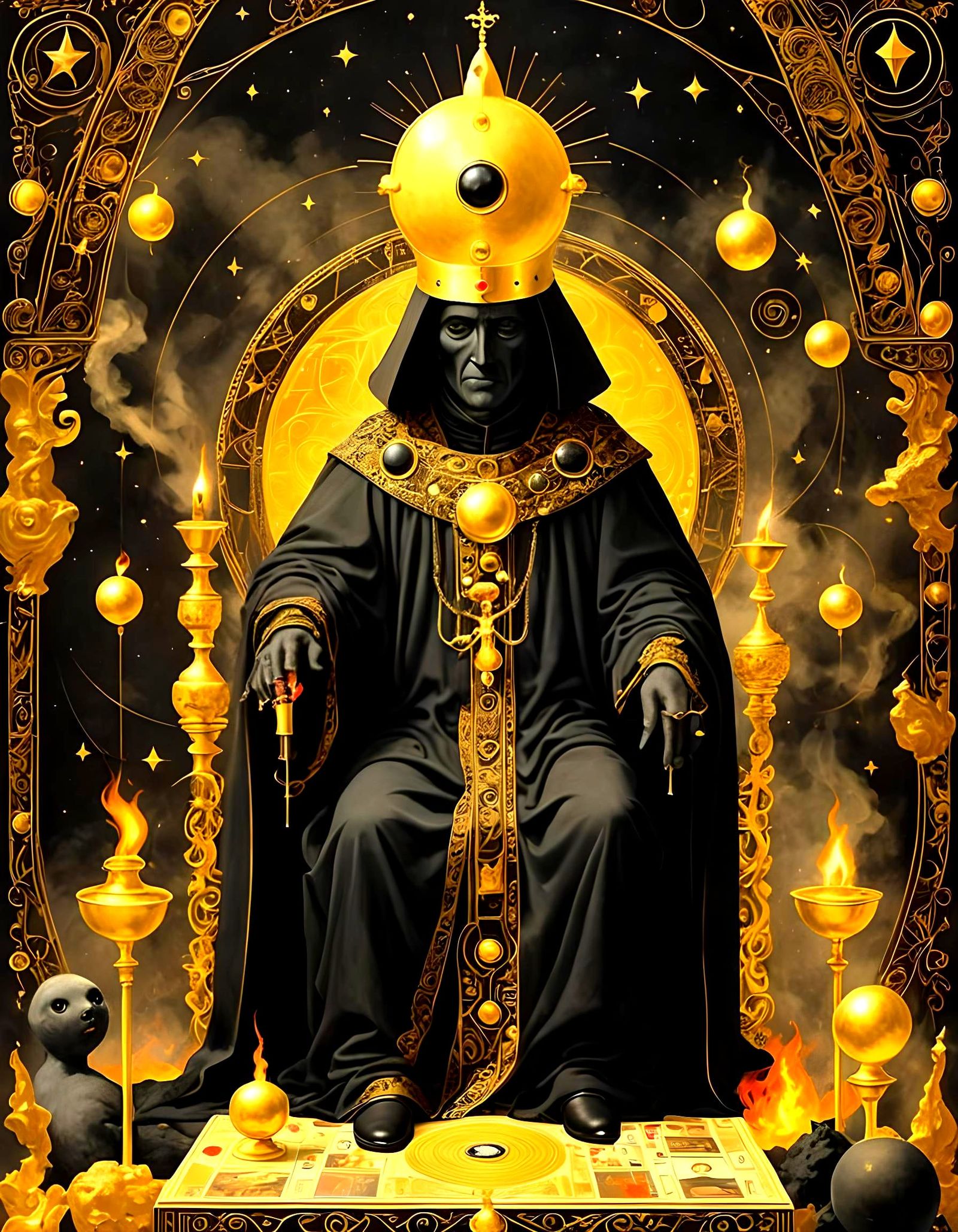 Dark Horror Tarot Card: The Hierophant