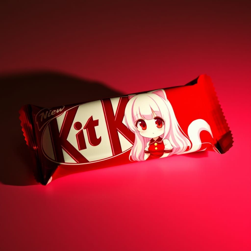 Kit Kat Bar Featuring Anime Catgirl