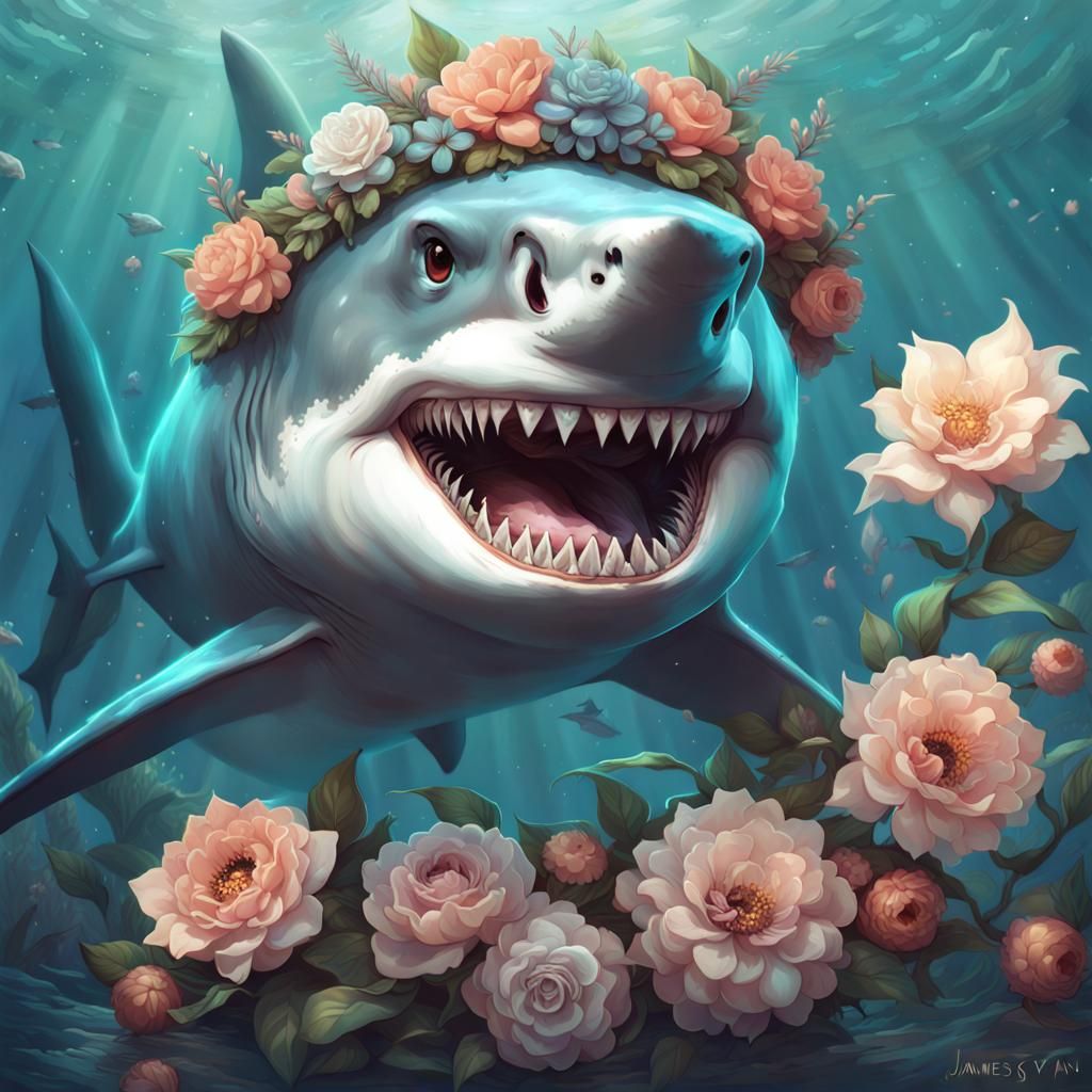 Happy shark