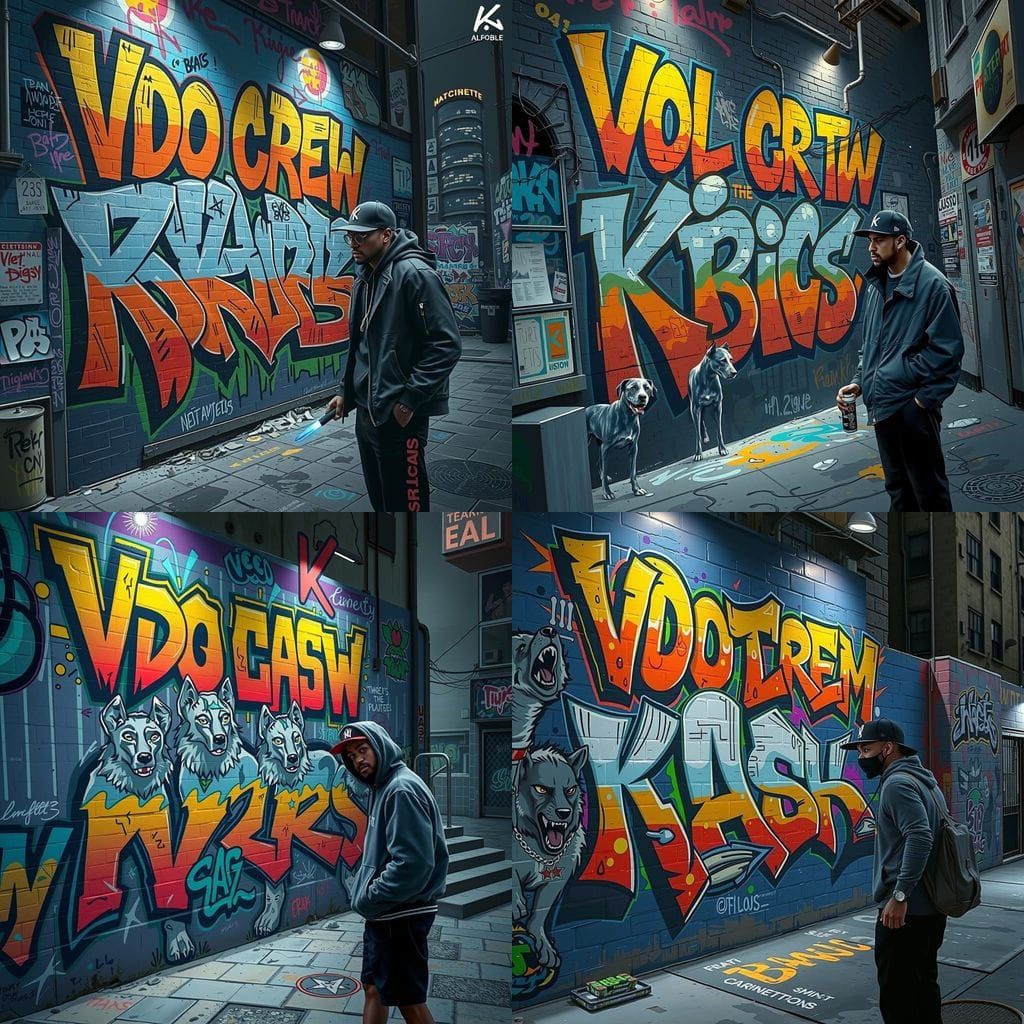 Rapper and Graffiti Artist Portrait in Deep Color