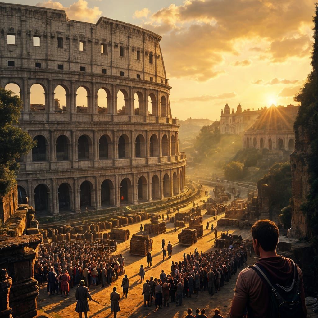 Italy's Majestic Roman Colosseum