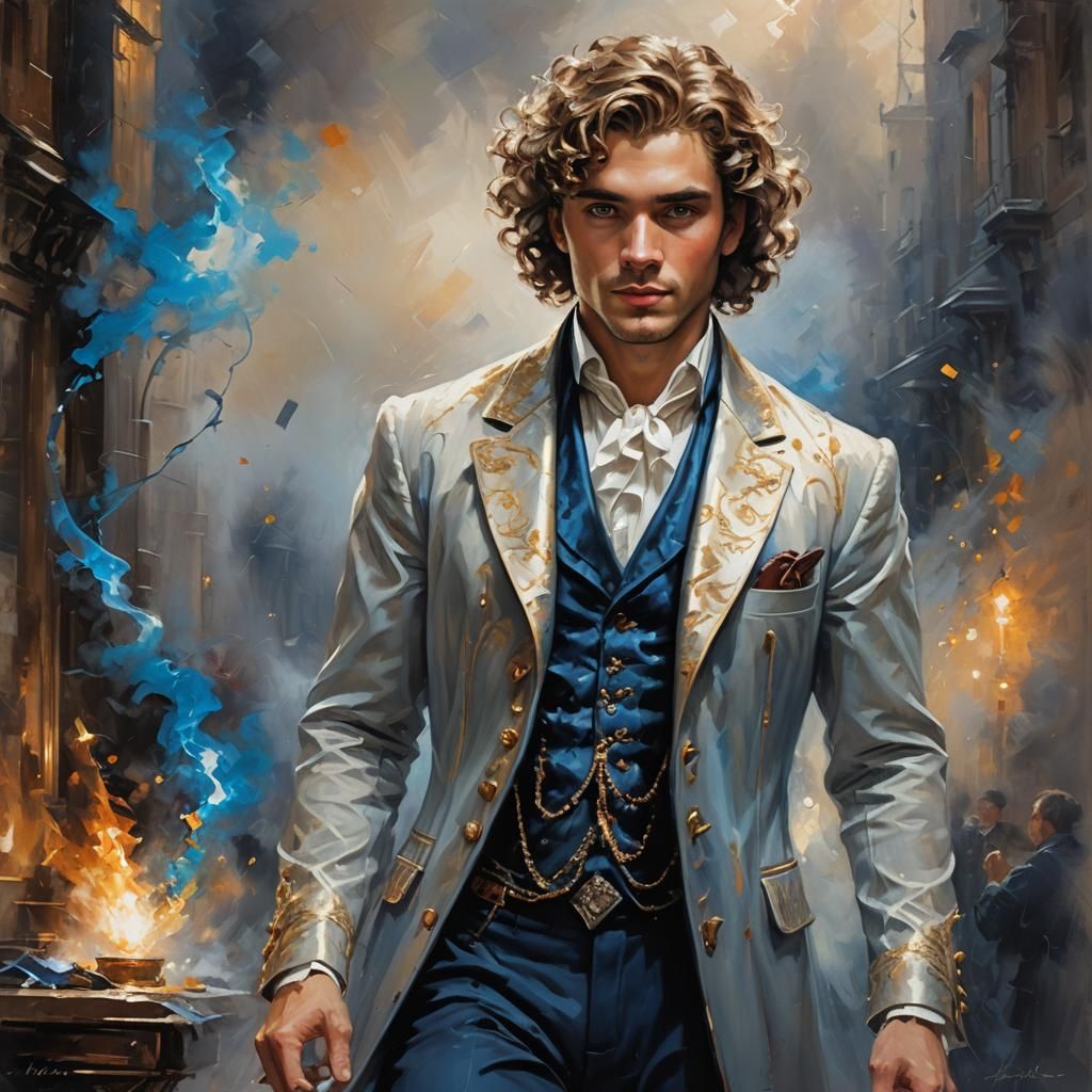 Young Magician in Ethereal Fantasy Style