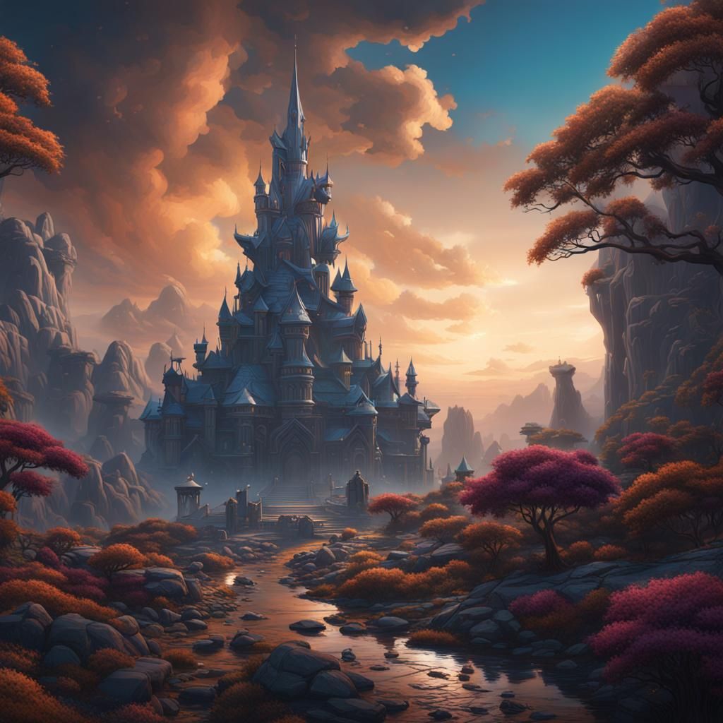 Detailed Matte Painting of Khaliya in Unreal Engine