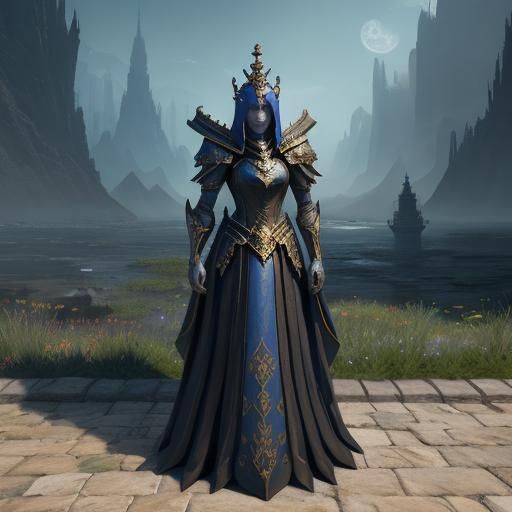 Fantastical Chess Pieces in Detailed Matte Painting