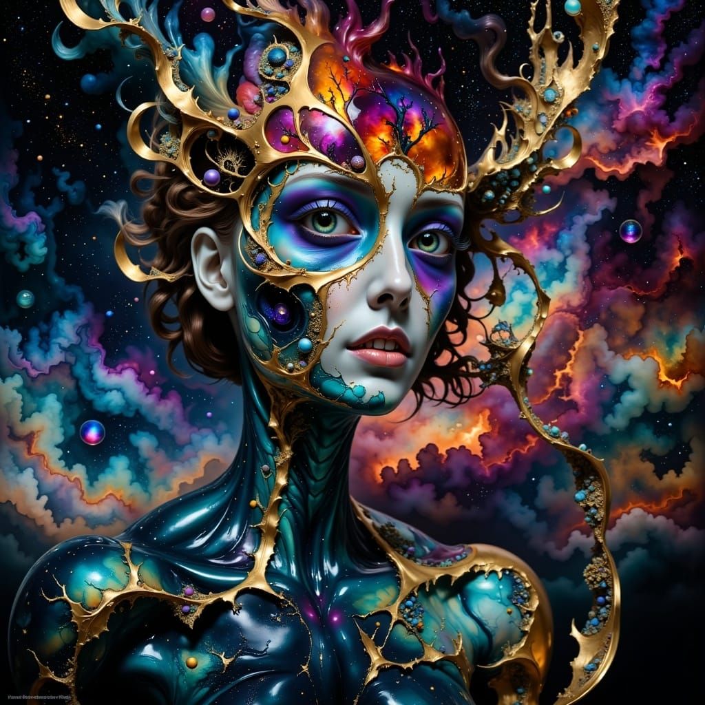 Hyperkraximalismus Fractal Abstract Composition