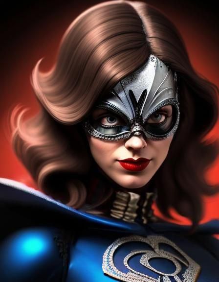 Vermillion Superhero in Expressionist Renaissance Horror Sty...