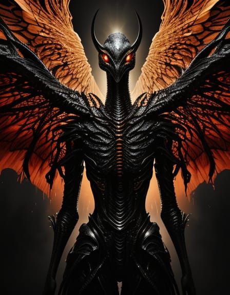 Alien Fashion in a Dramatic Sunset