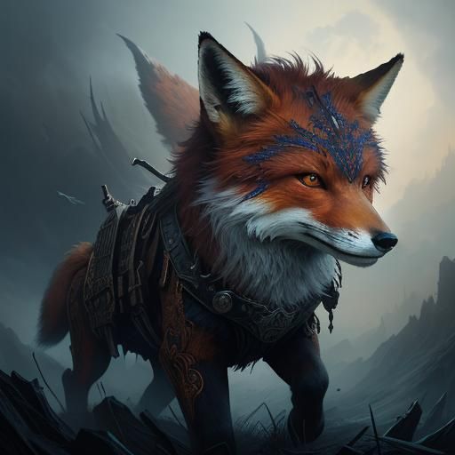 Epic Cinematic Fox Digital Matte Painting