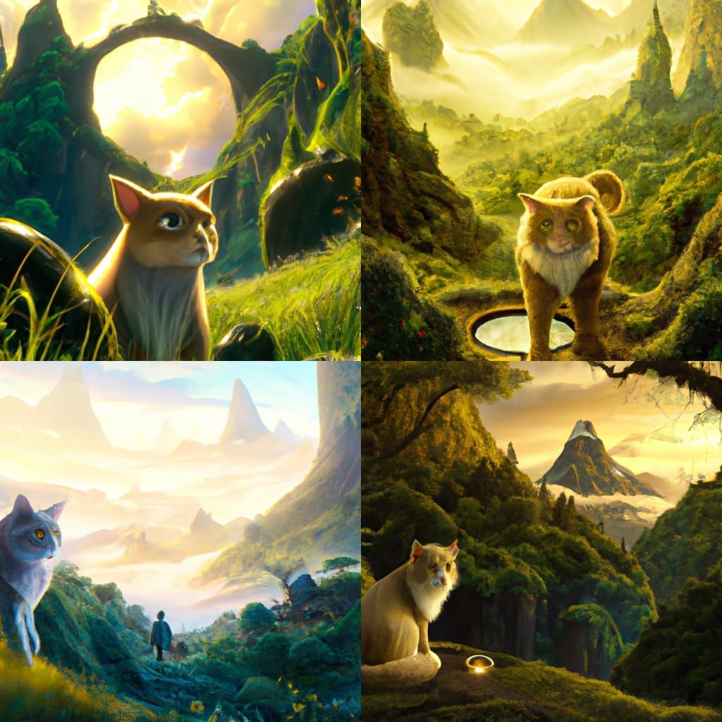 Cat Lord of the Rings, Studio Ghibli Style