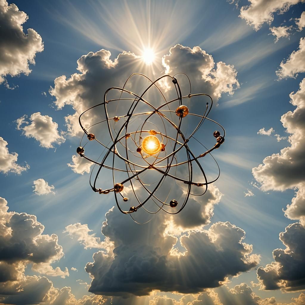 Divine Sunlight Beams Through Soft Clouds