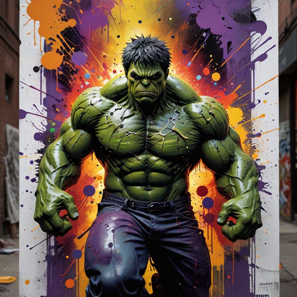 Incredible Hulk Creates Urban Graffiti Masterpiece in a City...