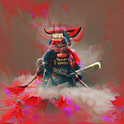Fearsome Samurai Demon King in Feudal Japan