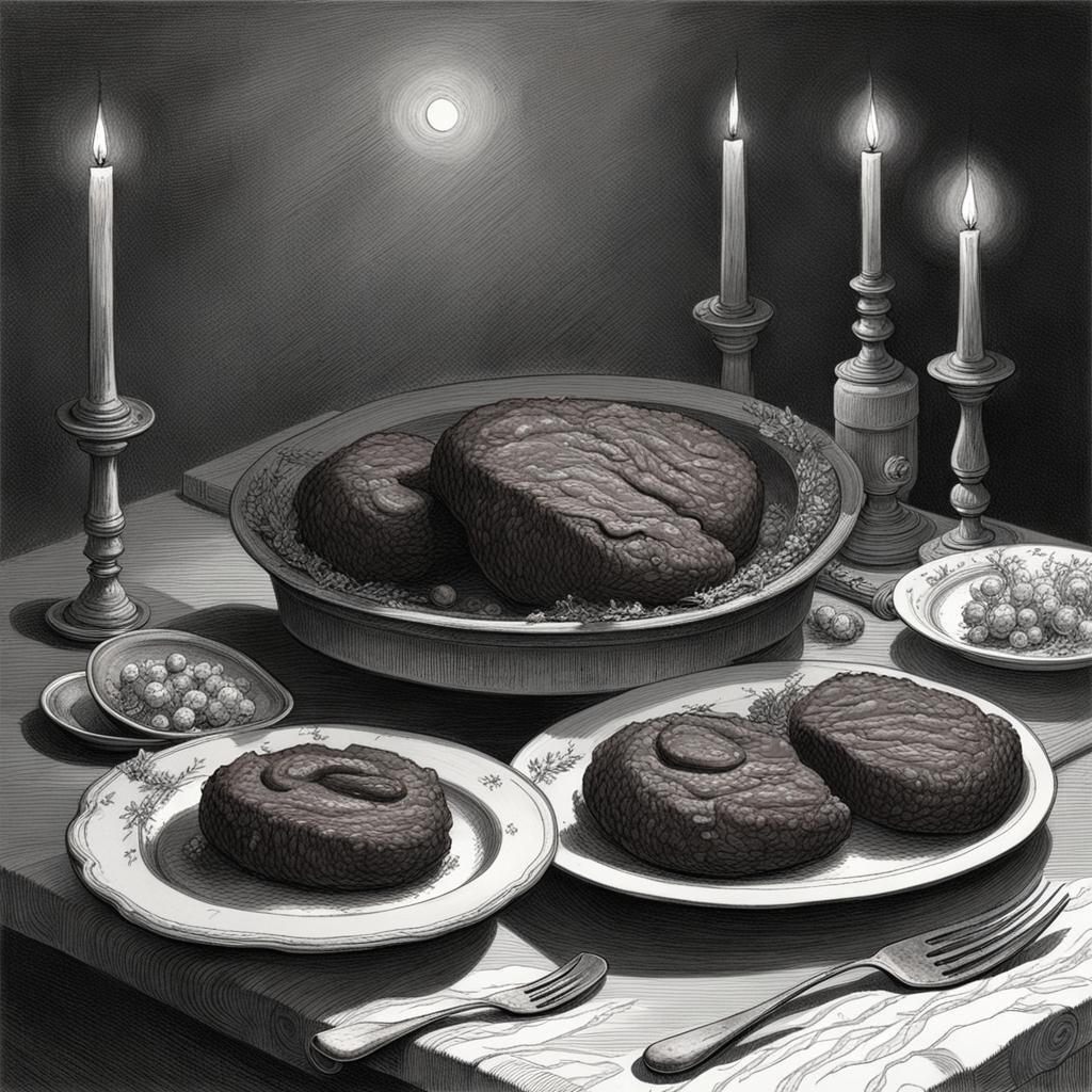 Horror Salisbury Steak in Doré Style