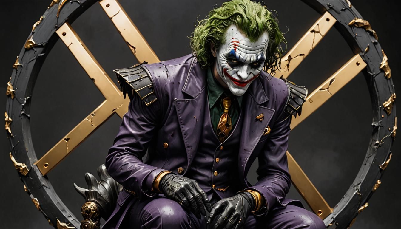 Grimdark Joker with Obsidian X Logo