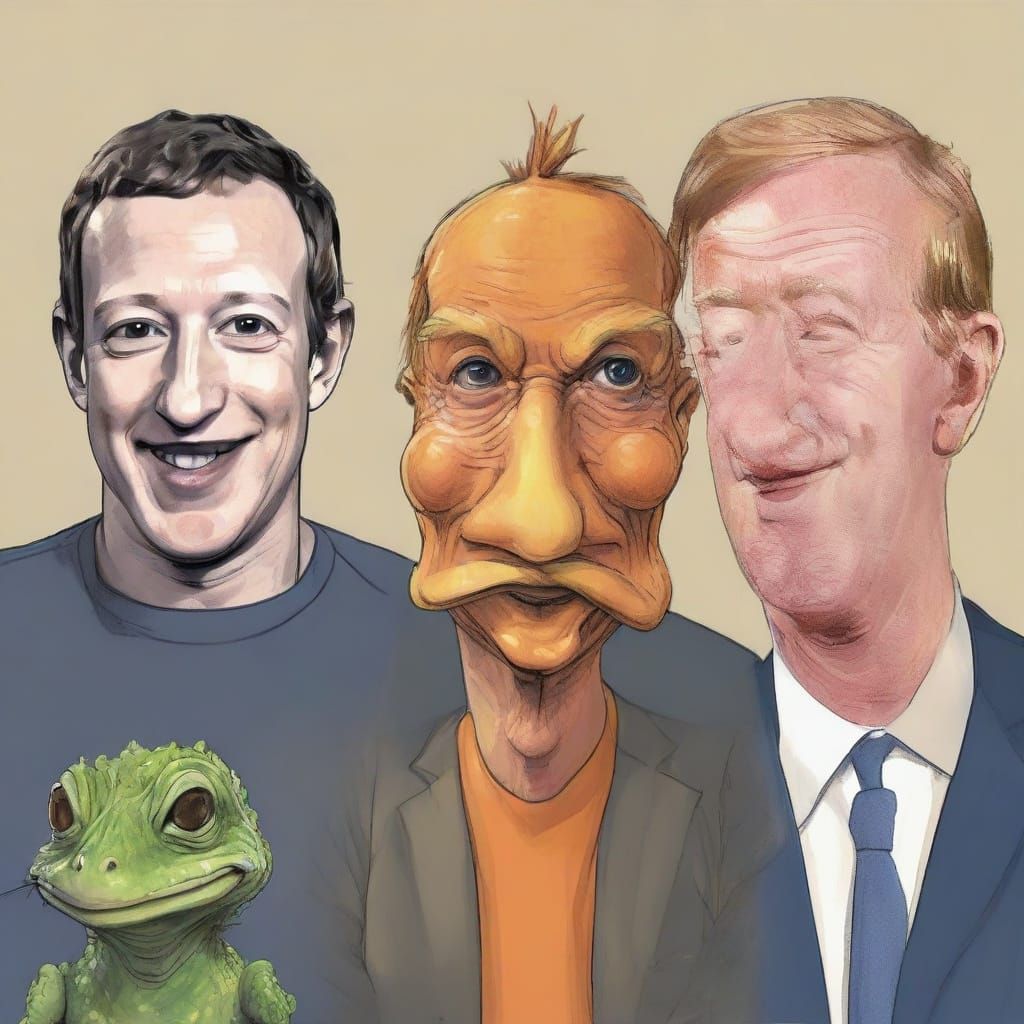 Satirical Caricatures of Famous Personalities