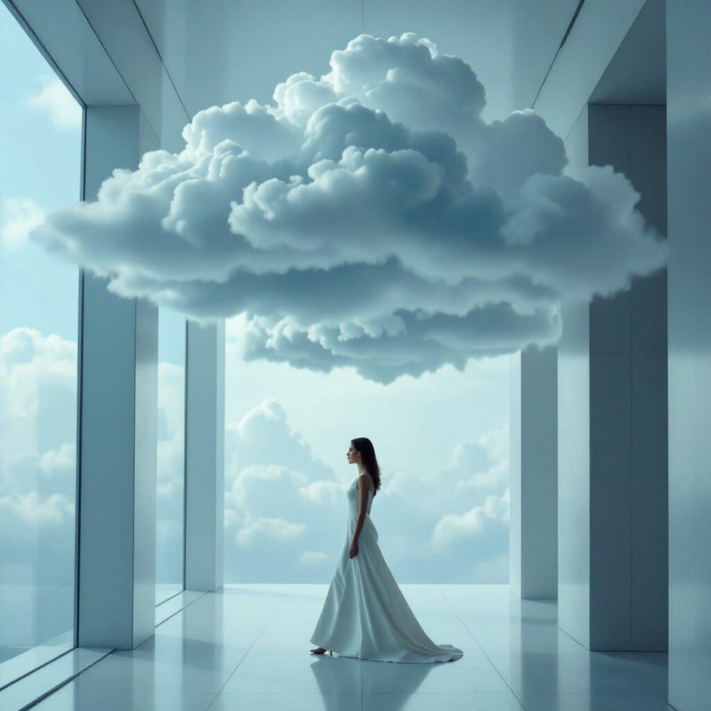 Storm Clouds in Hallway, Editorial Photography