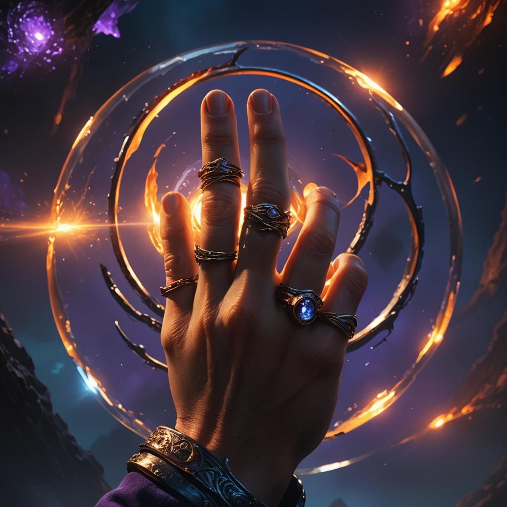 Mysterious Iron Ring Concept Art in Dramatic Lighting