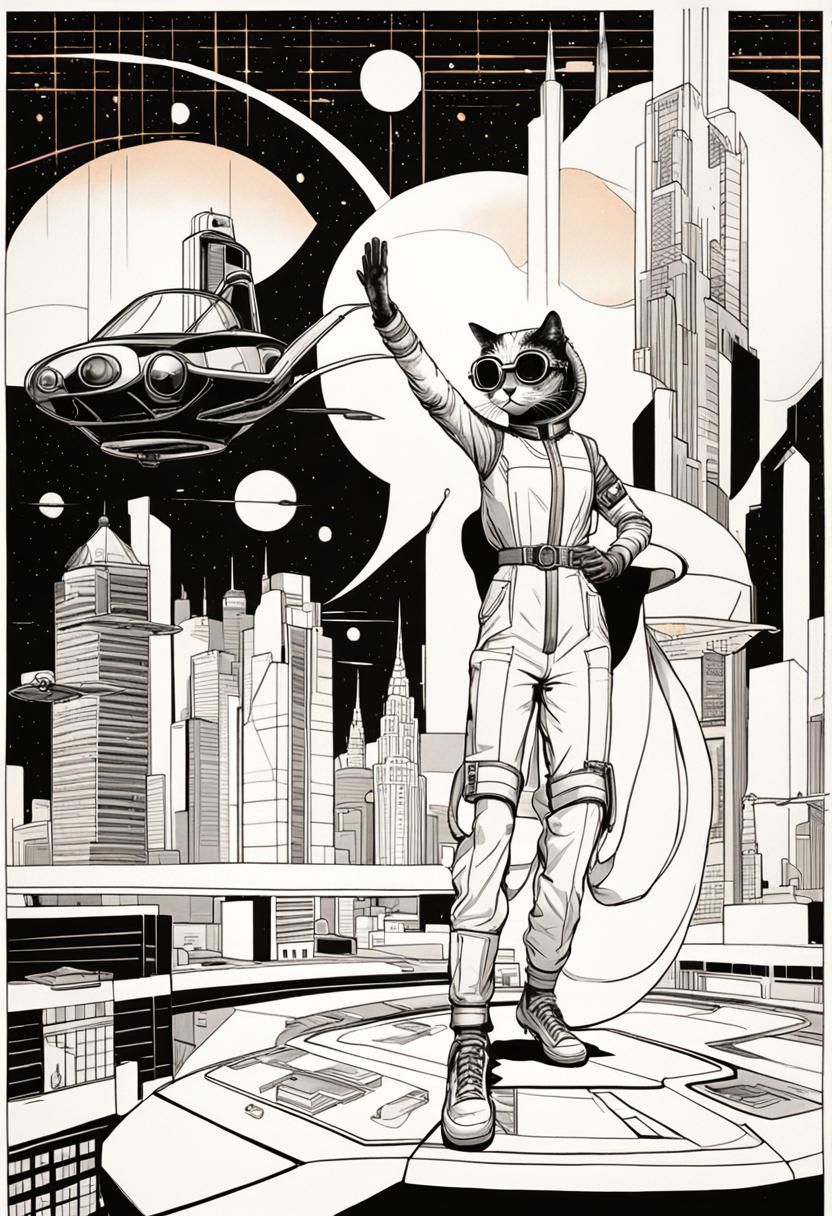 Dame Noor Arrives in Marsport: Art Deco Sci-Fi