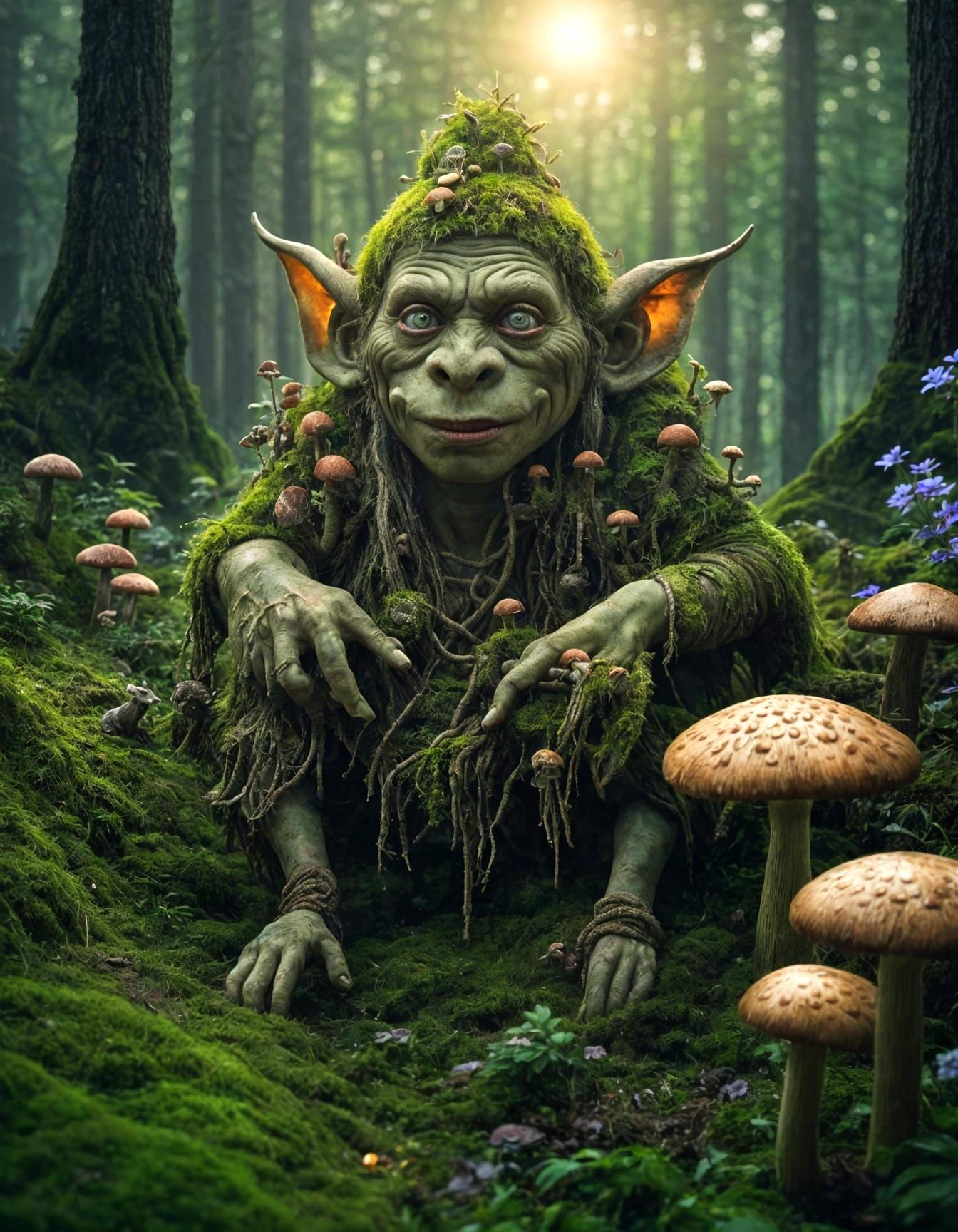 Troll in forest