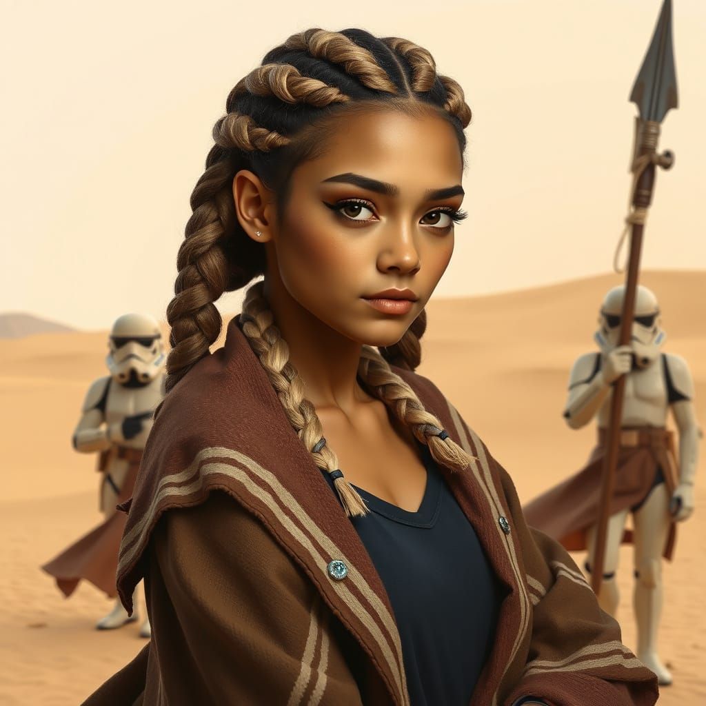 Star Wars Inspired Female Character Portrait