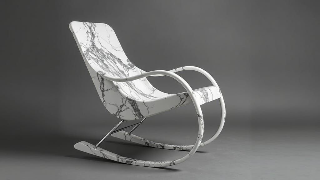 marble rocking chair