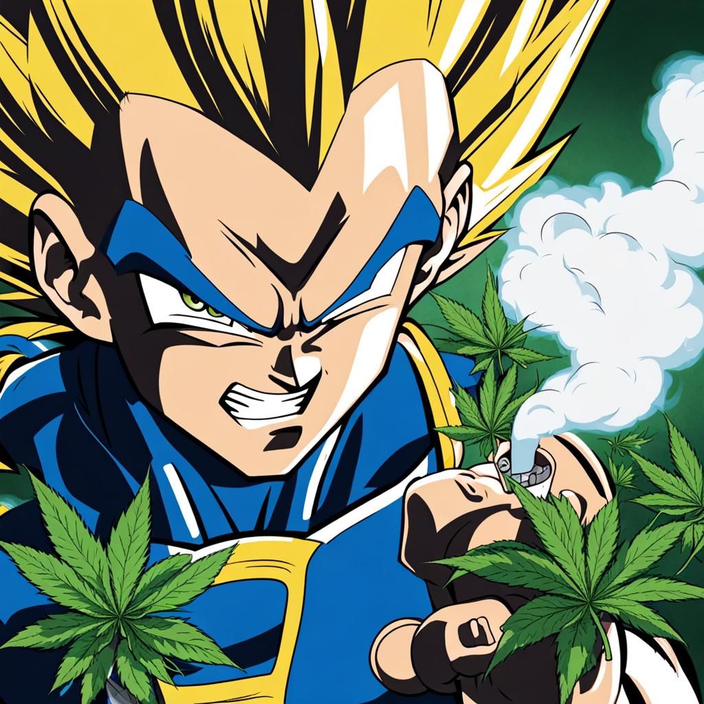 Vegeta Smoking Marijuana: Dragon Ball Z