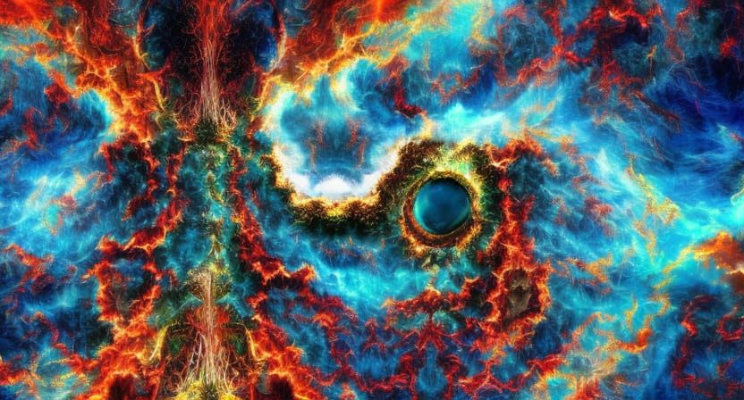 Colorful Aether Maelstrom: A Hyperdetailed Digital Painting