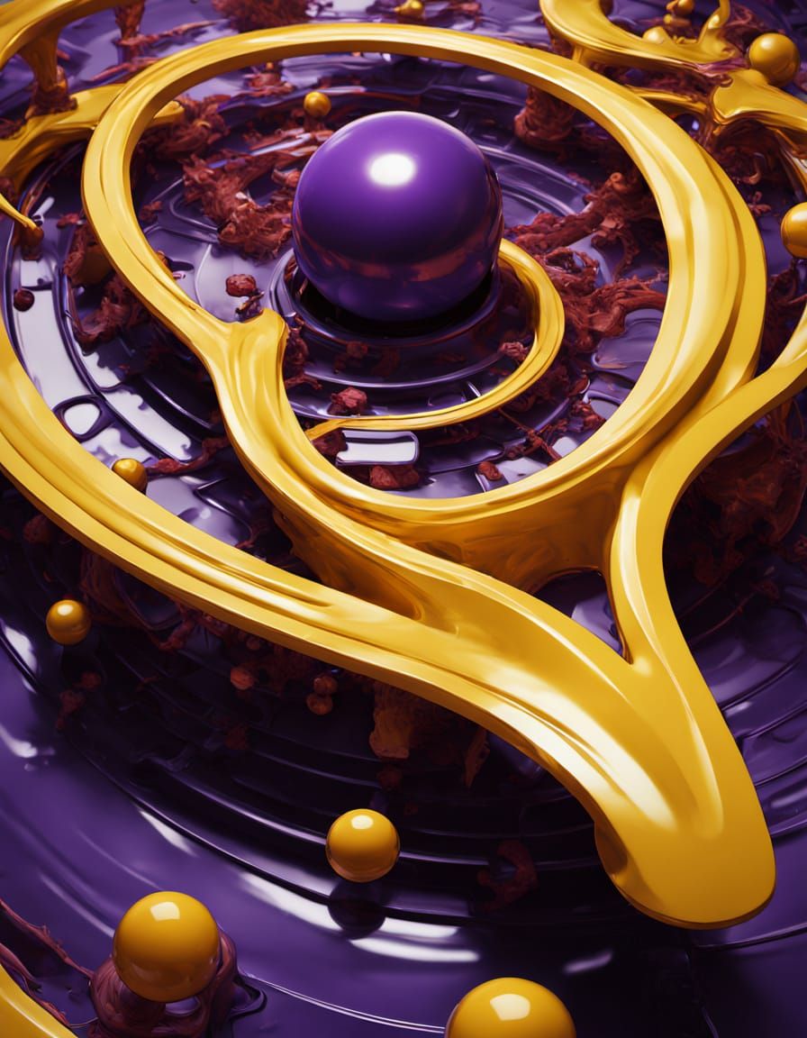 Cartoon Marble Sculpture with Quantum Network Design