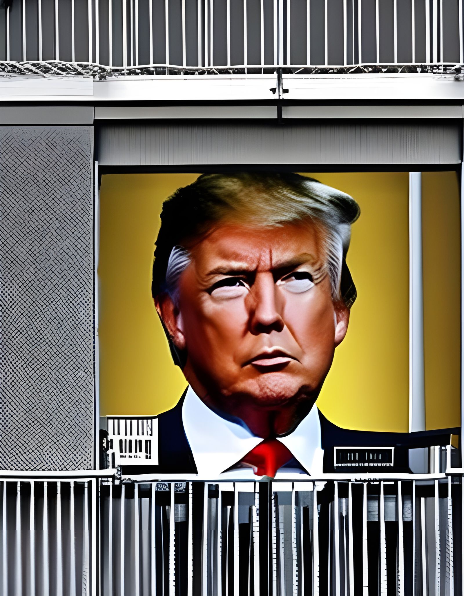 Realistic HD Mugshot of Donald Trump in Jail