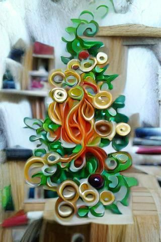 Quilled Paper Christmas Tree Decoration