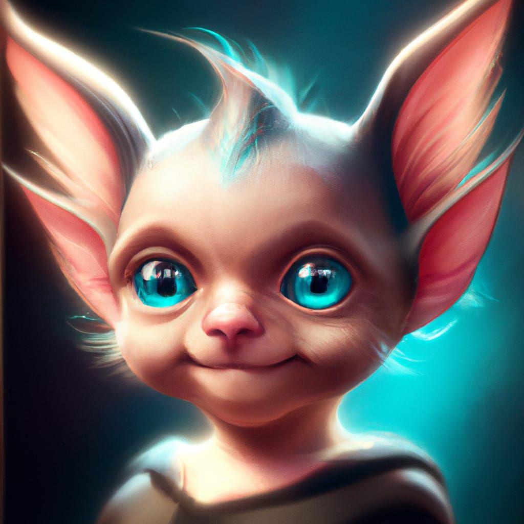 Cute blue eyed creature