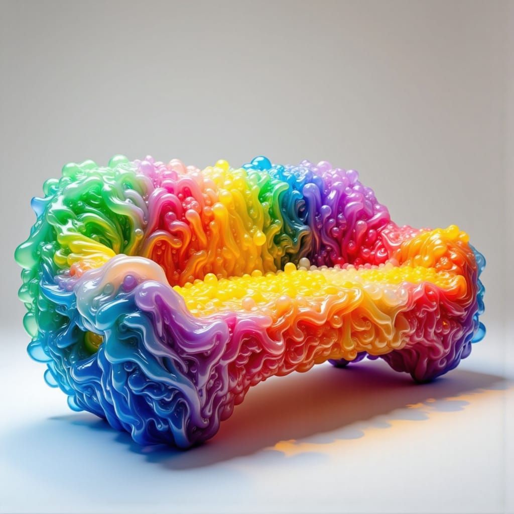 Rainbow Gel Furniture Designs