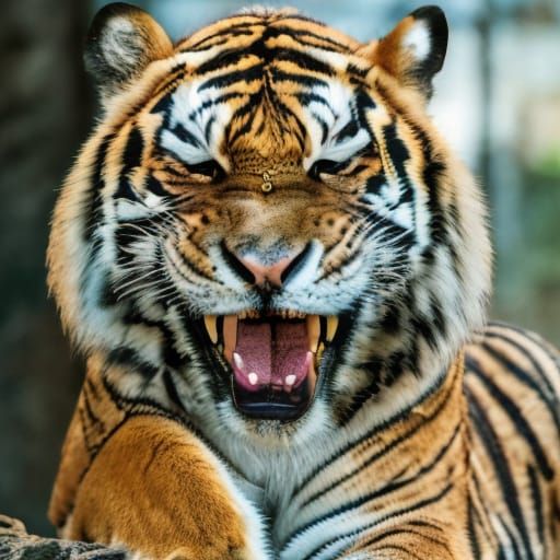 Tiger-Eye View of Monkey Mayhem in a Deserted Town